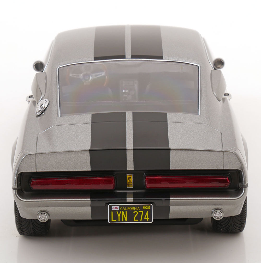 KK Scale 1967 Ford Mustang Shelby GT500 "Eleanor" Grey w/ Black Stripes 1:12