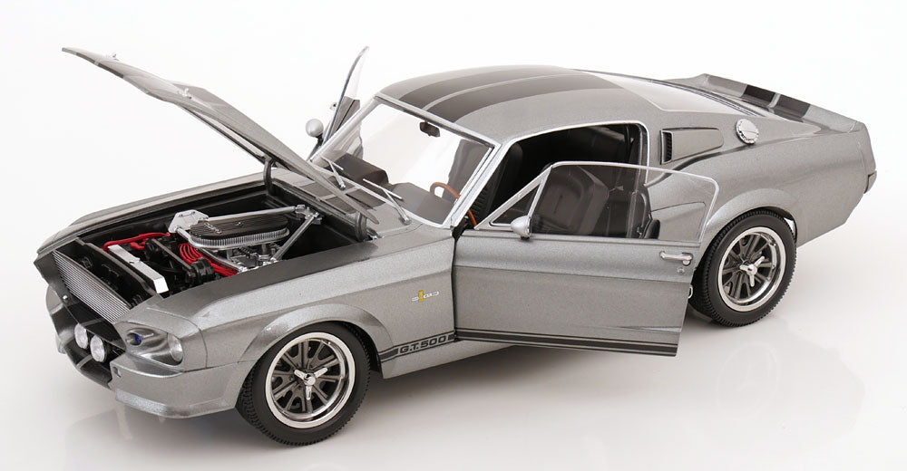 KK Scale 1967 Ford Mustang Shelby GT500 "Eleanor" Grey w/ Black Stripes 1:12