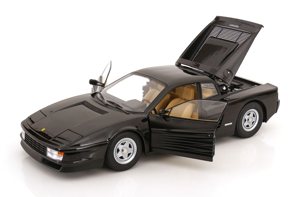 KK Scale 1986 Ferrari Testarossa Black Monospecchio European Version 1:12