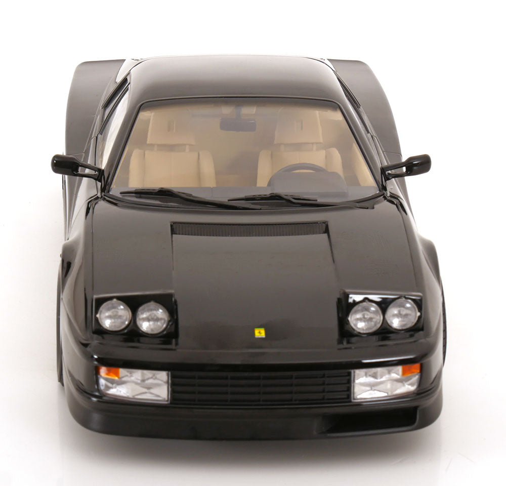 KK Scale 1986 Ferrari Testarossa Black Monospecchio European Version 1:12