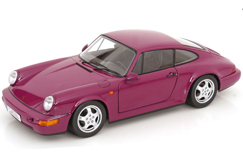 STM Diecast KK Scale 1992 Porsche 911 (964) RS Coupe w/ Cup Wheels Ruby Star 1:12