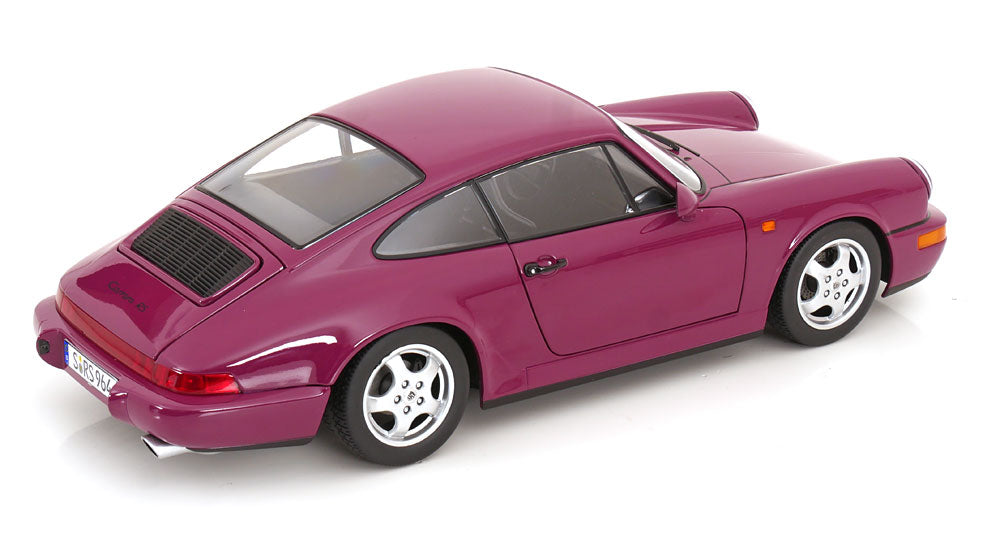 STM Diecast KK Scale 1992 Porsche 911 (964) RS Coupe w/ Cup Wheels Ruby Star 1:12 - View 5