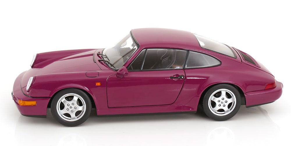 STM Diecast KK Scale 1992 Porsche 911 (964) RS Coupe w/ Cup Wheels Ruby Star 1:12 - View 6