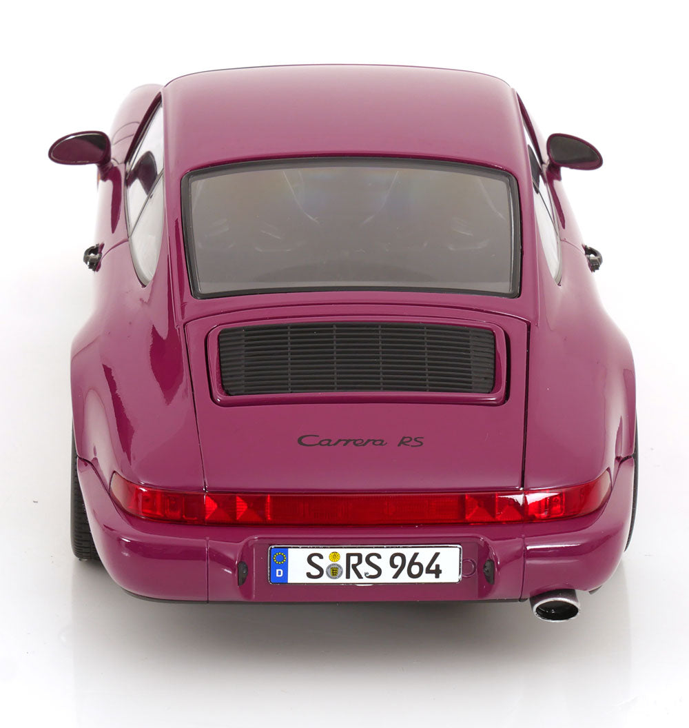 STM Diecast KK Scale 1992 Porsche 911 (964) RS Coupe w/ Cup Wheels Ruby Star 1:12 - View 9