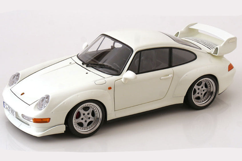 KK Scale 1996 Porsche 911 993 GT2 w/ Speedline Wheels White 1:12