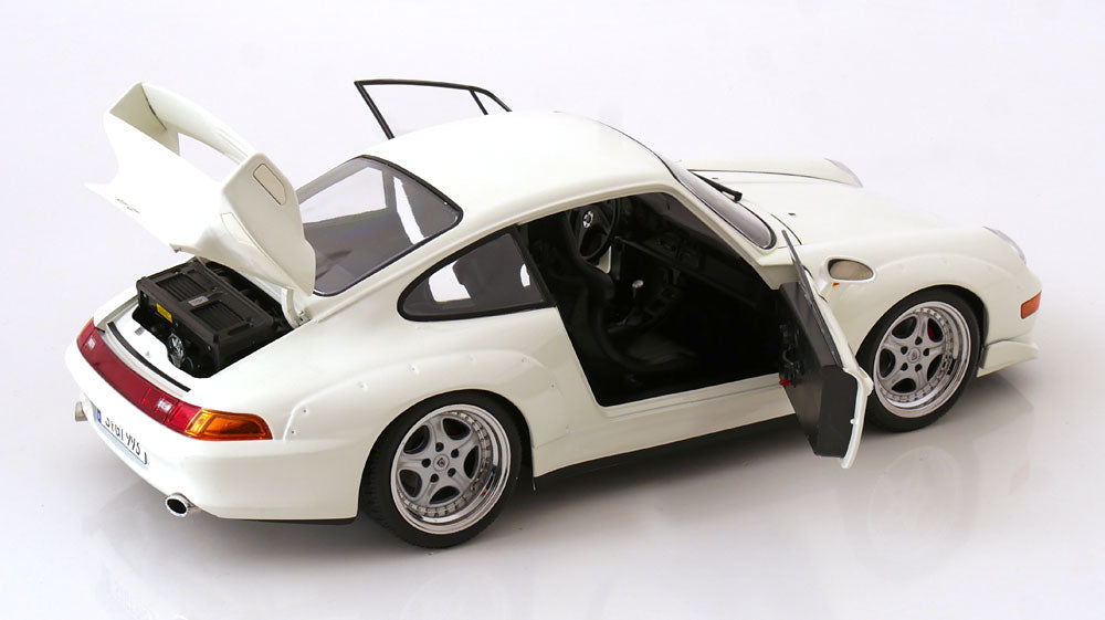 KK Scale 1996 Porsche 911 993 GT2 w/ Speedline Wheels White 1:12