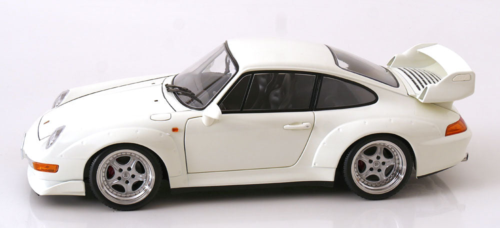 KK Scale 1996 Porsche 911 993 GT2 w/ Speedline Wheels White 1:12