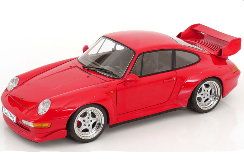 KK Scale 1996 Porsche 911 993 GT2 w/ Speedline Wheels Guards Red 1:12