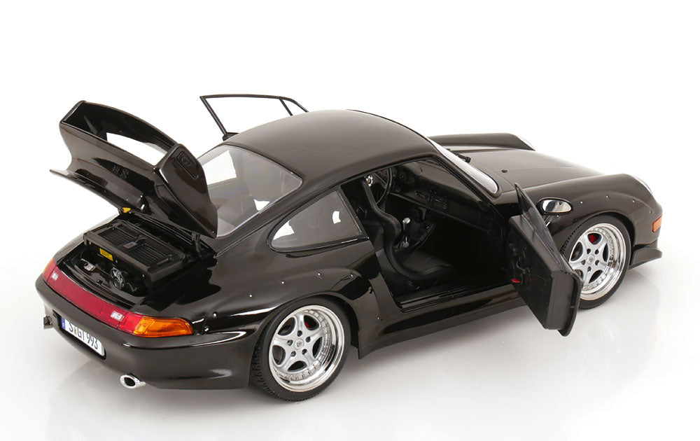 KK Scale 1996 Porsche 911 993 GT2 w/ Speedline Wheels Black 1:12