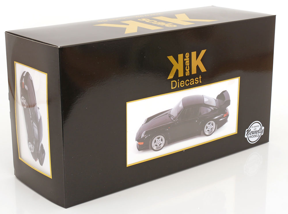 KK Scale 1996 Porsche 911 993 GT2 w/ Speedline Wheels Black 1:12