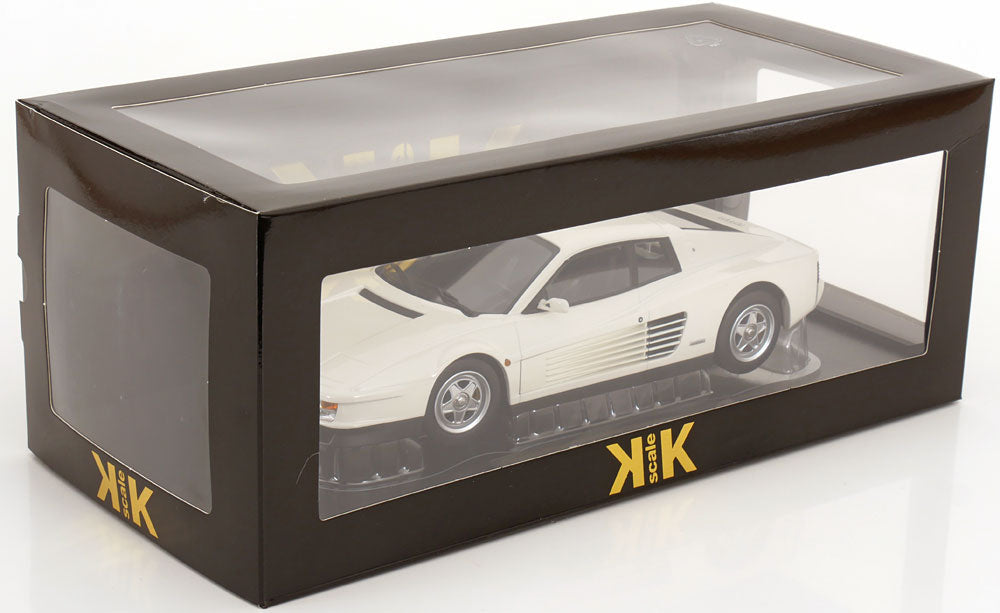 KK Scale 1986 Ferrari Testarossa European Version White 1:18
