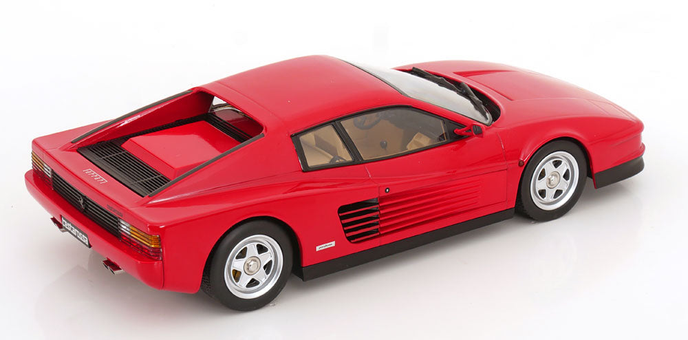 KK Scale 1986 Ferrari Testarossa European Version Red w/ Tan Interior 1:18