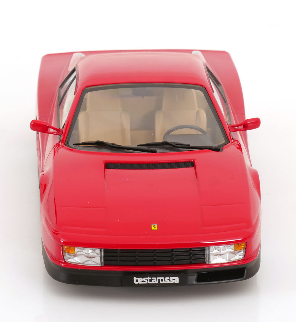 KK Scale 1986 Ferrari Testarossa European Version Red w/ Tan Interior 1:18