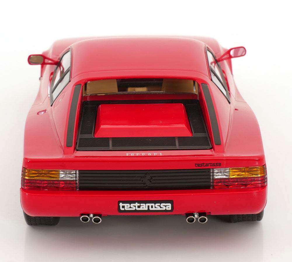 KK Scale 1986 Ferrari Testarossa European Version Red w/ Tan Interior 1:18