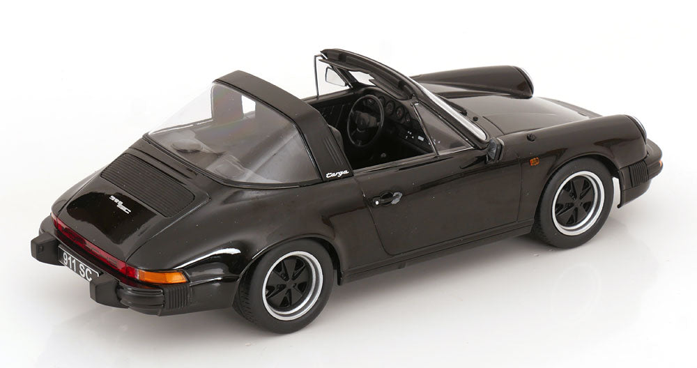 KK Scale 1983 Porsche 911 SC Targa w/ Removable Roof G Series Black 1:18