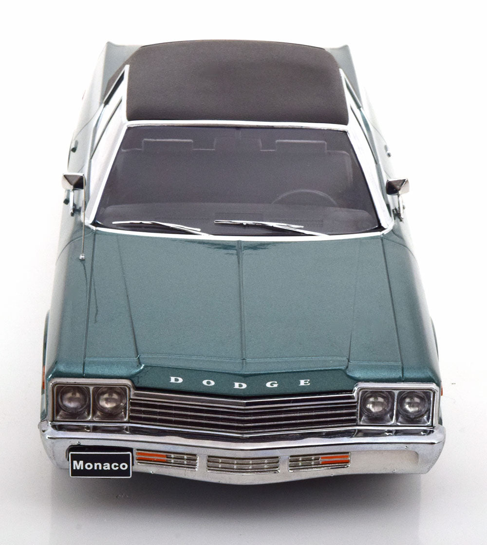 KK Scale 1974 Dodge Monaco Green Blue Metallic 1:18
