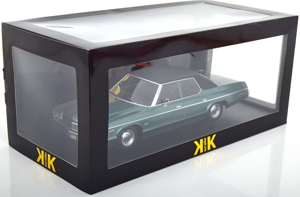 KK Scale 1974 Dodge Monaco Green Blue Metallic 1:18
