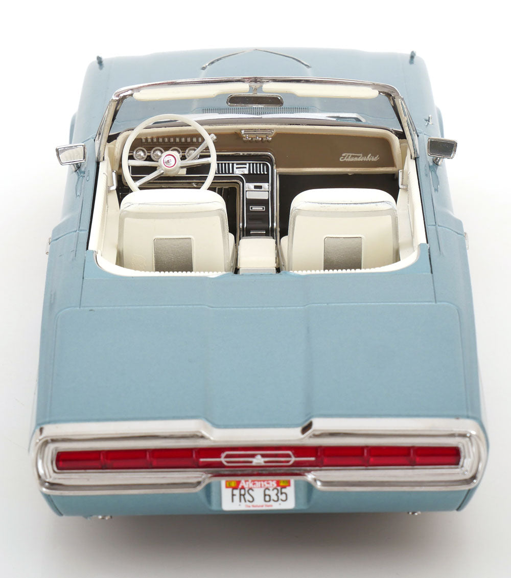 STM Diecast KK Scale 1966 Ford Thunderbird Convertible "Thelma & Louise" Light Blue Metallic 1:18...
