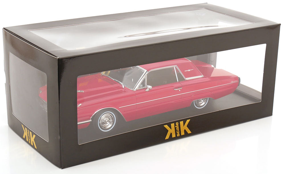 KK Scale 1966 Ford Thunderbird Hardtop Coupe Red 1:18