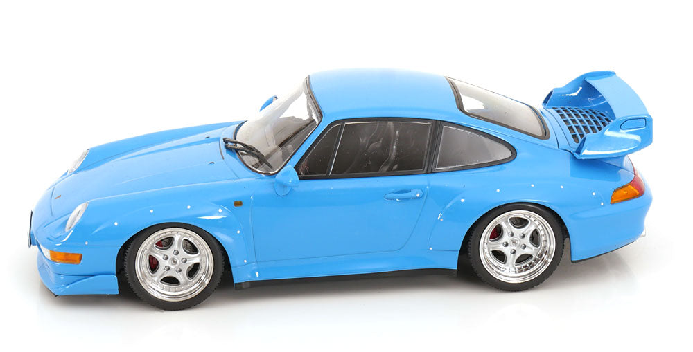 KK Scale 1996 Porsche 911 993 GT2 w/ Speedline Wheels Riviera Blue 1:18