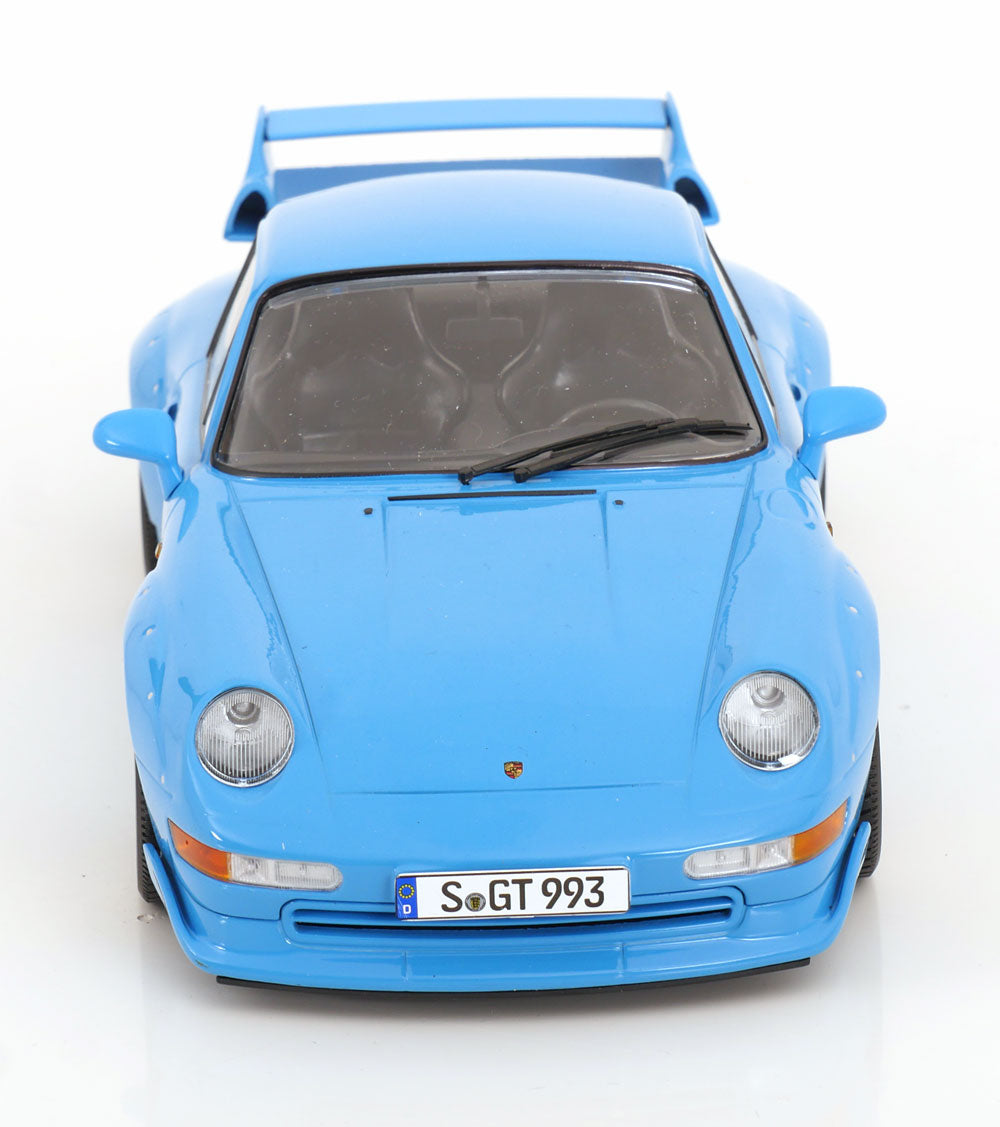 KK Scale 1996 Porsche 911 993 GT2 w/ Speedline Wheels Riviera Blue 1:18