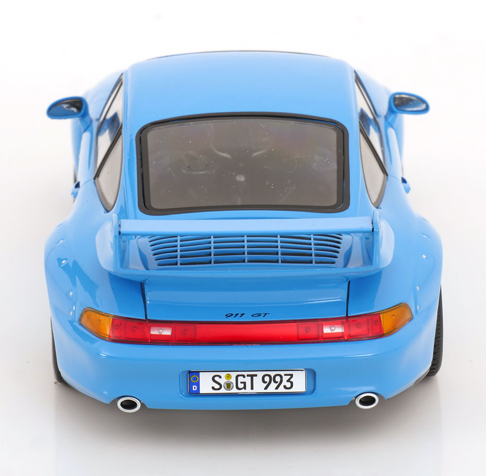 KK Scale 1996 Porsche 911 993 GT2 w/ Speedline Wheels Riviera Blue 1:18