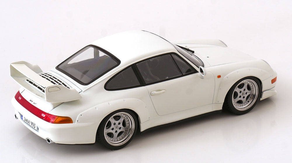 KK Scale 1996 Porsche 911 993 GT2 w/ Speedline Wheels White 1:18
