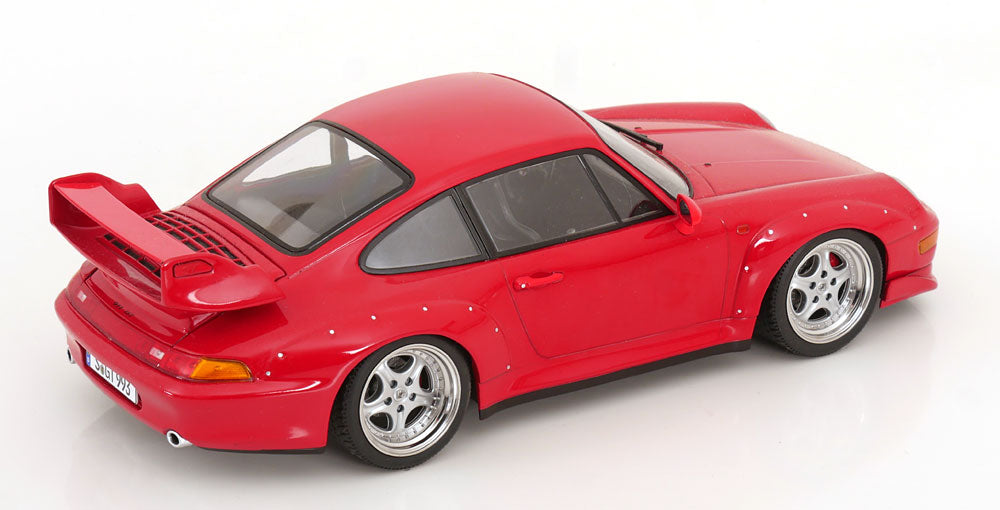 KK Scale 1996 Porsche 911 993 GT2 w/ Speedline Wheels Guards Red 1:18
