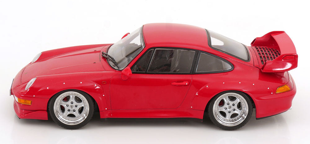 KK Scale 1996 Porsche 911 993 GT2 w/ Speedline Wheels Guards Red 1:18