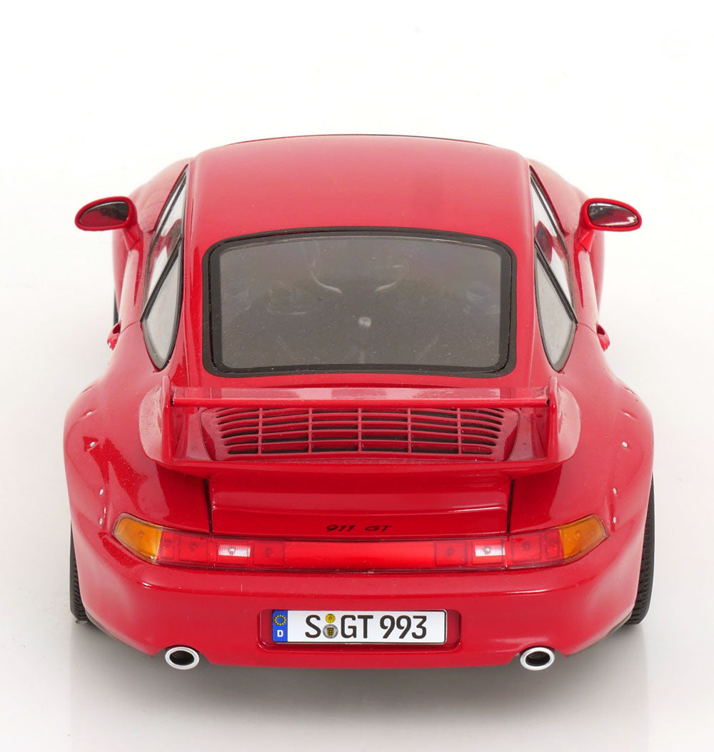KK Scale 1996 Porsche 911 993 GT2 w/ Speedline Wheels Guards Red 1:18