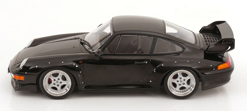KK Scale 1996 Porsche 911 993 GT2 w/ Speedline Wheels Black 1:18