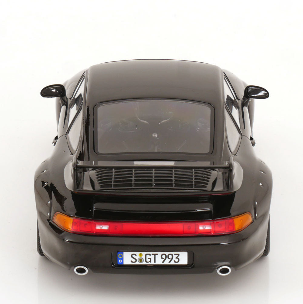 KK Scale 1996 Porsche 911 993 GT2 w/ Speedline Wheels Black 1:18