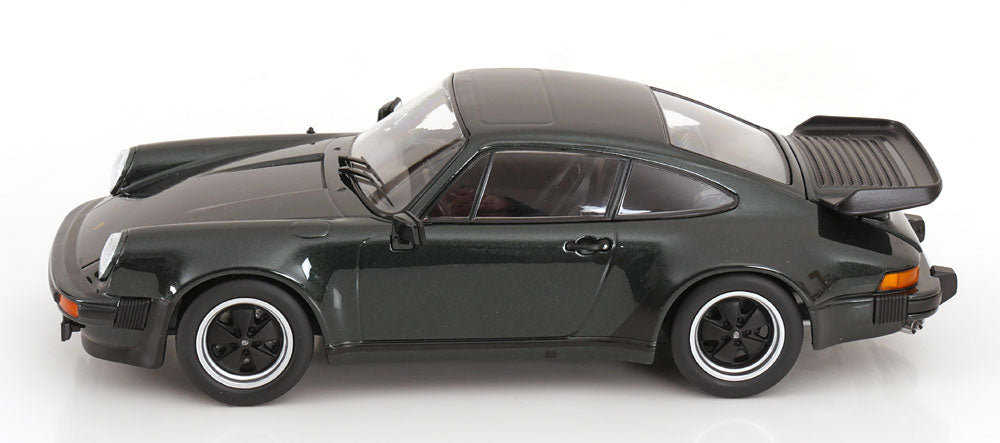KK Scale 1977 Porsche 911 930 Turbo 3.3 Dark Green Metallic 1:18