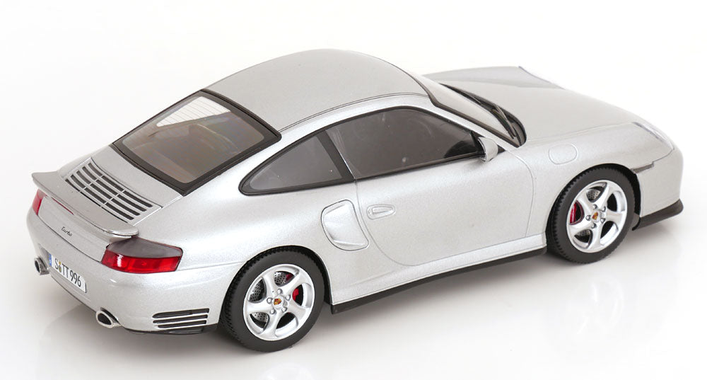 KK Scale 2000 Porsche 911 Turbo (996) Polar Silver 1:18
