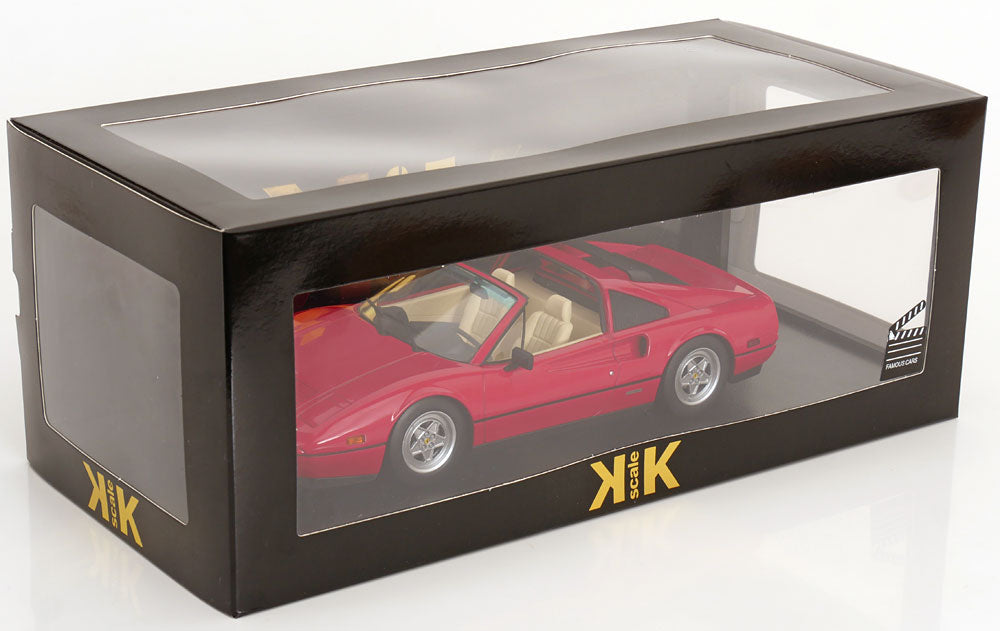 KK Scale 1985 Ferrari 328 GTS US Version Beverly HIlls Cop II Rosso Corsa Red 1:18