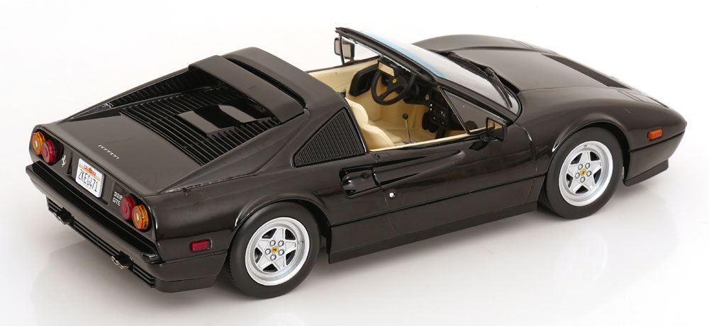 KK Scale 1985 Ferrari 328 GTS US Version Miami Vice Black 1:18