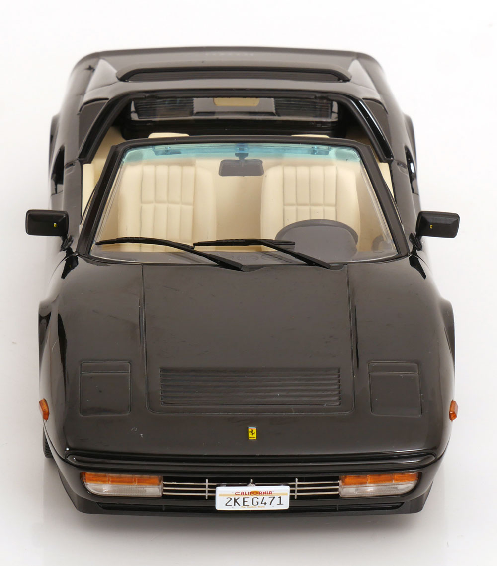 KK Scale 1985 Ferrari 328 GTS US Version Miami Vice Black 1:18