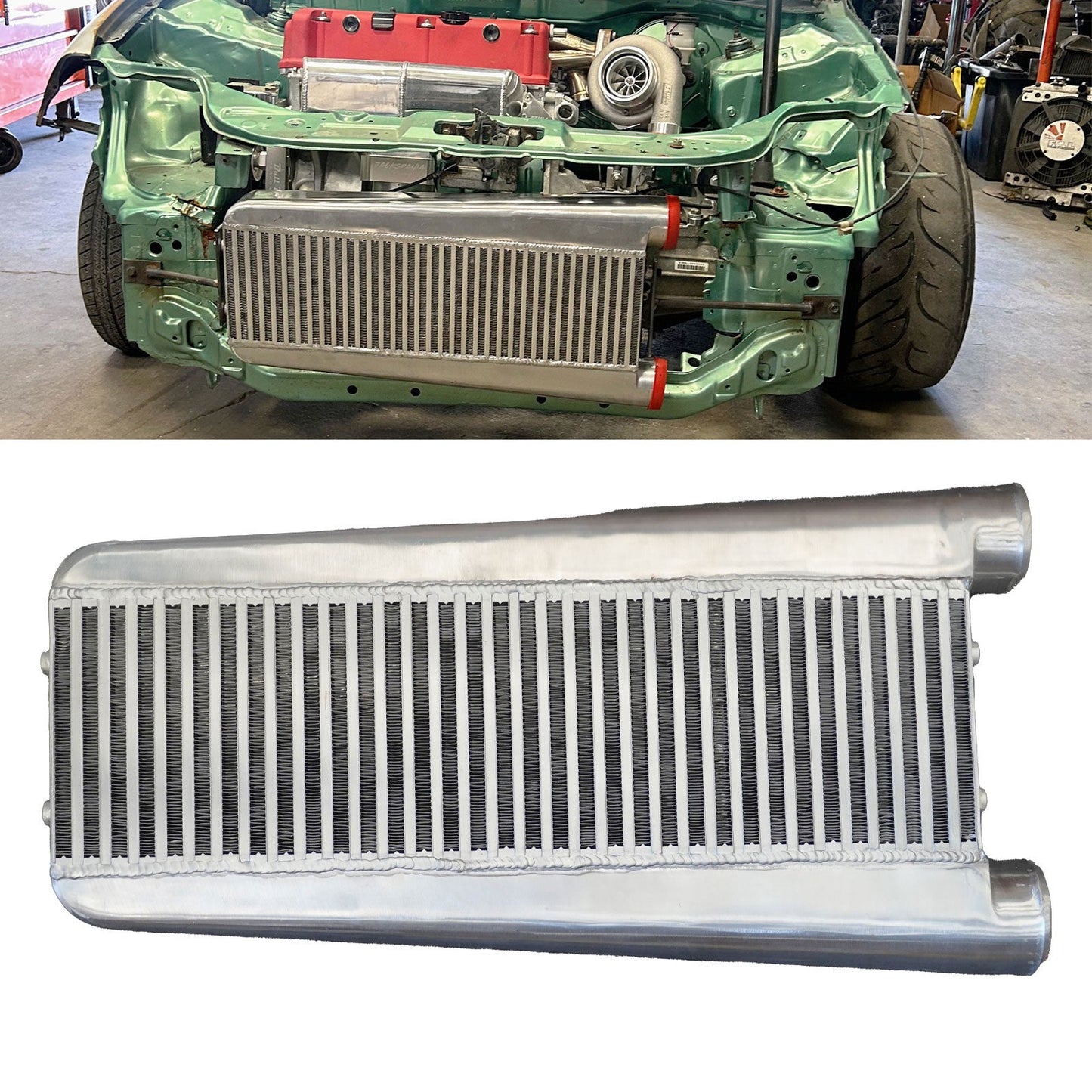 3" K Series Vertical Flow Intercooler K20 K24 For Honda Acura RSX Civic EK EG