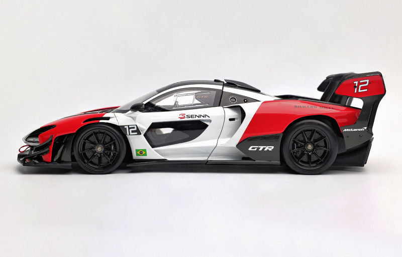 LCD Mclaren Senna GTR #12 Richard Mille Red White 1:18