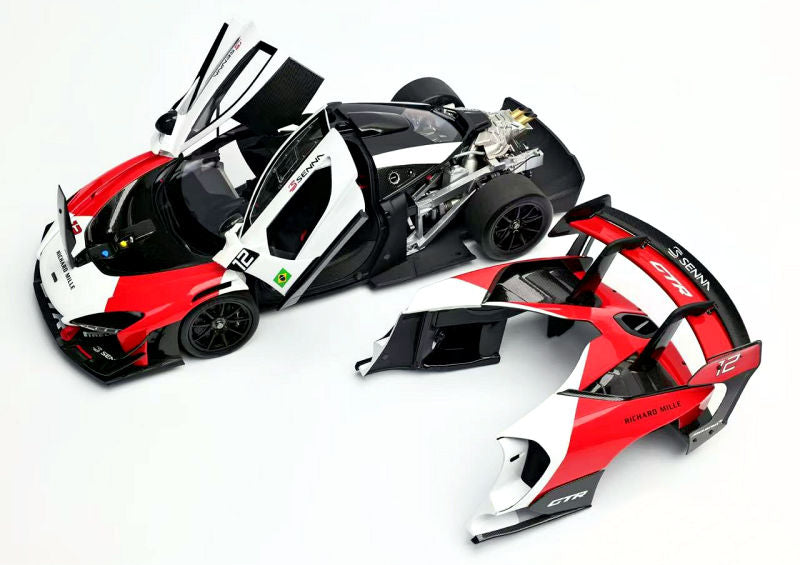 LCD Mclaren Senna GTR #12 Richard Mille Red White 1:18
