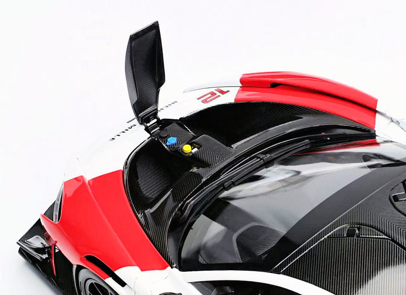 LCD Mclaren Senna GTR #12 Richard Mille Red White 1:18