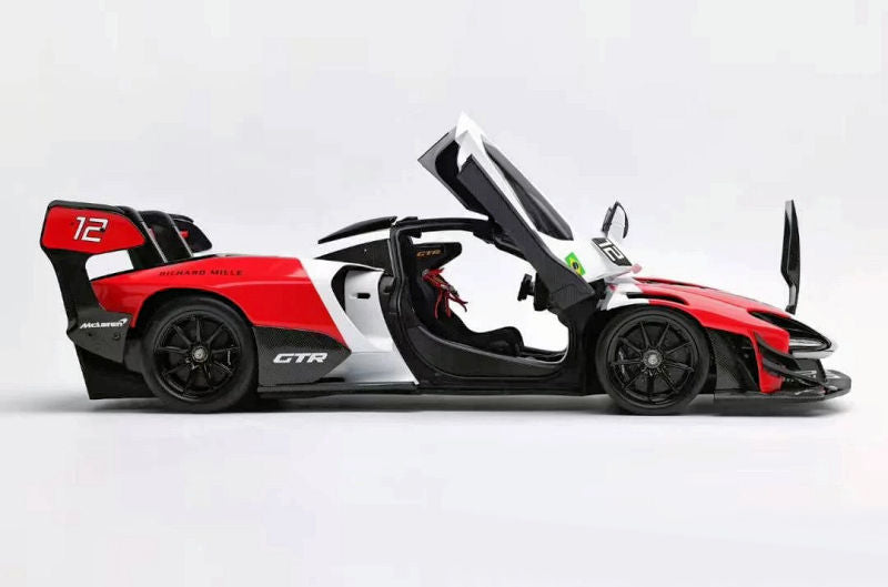 LCD Mclaren Senna GTR #12 Richard Mille Red White 1:18