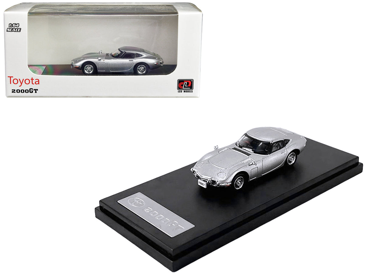 Rapid Vehicles Toyota 2000GT RHD (Right Hand Drive) Silver Metallic 1/64 Diecast Model Car by LCD...