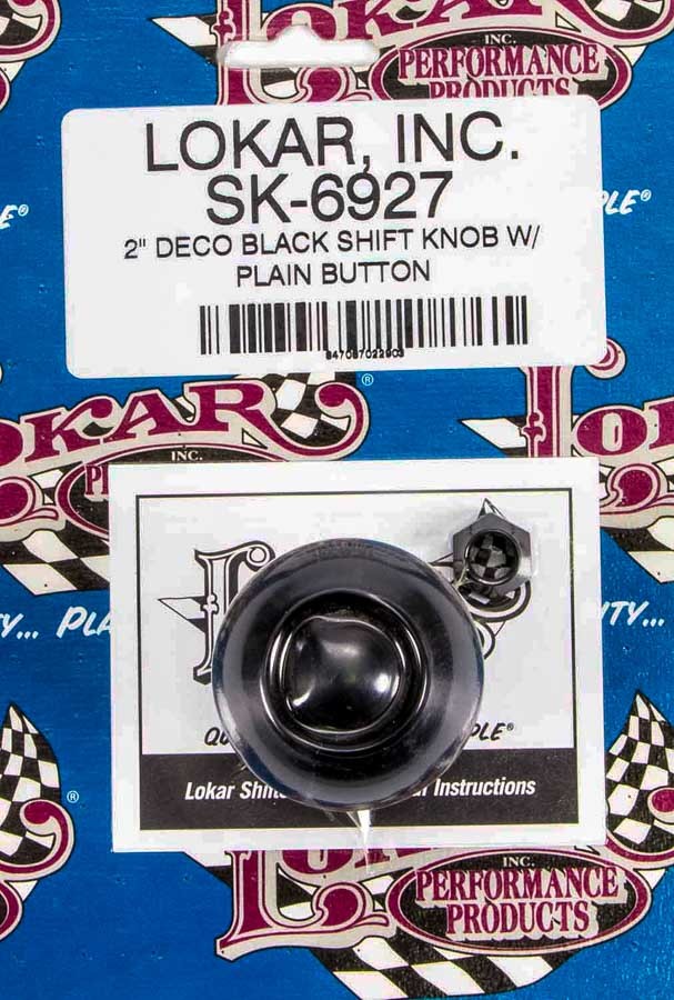 2in Shift Knob Deco Black w/Button - SK6927