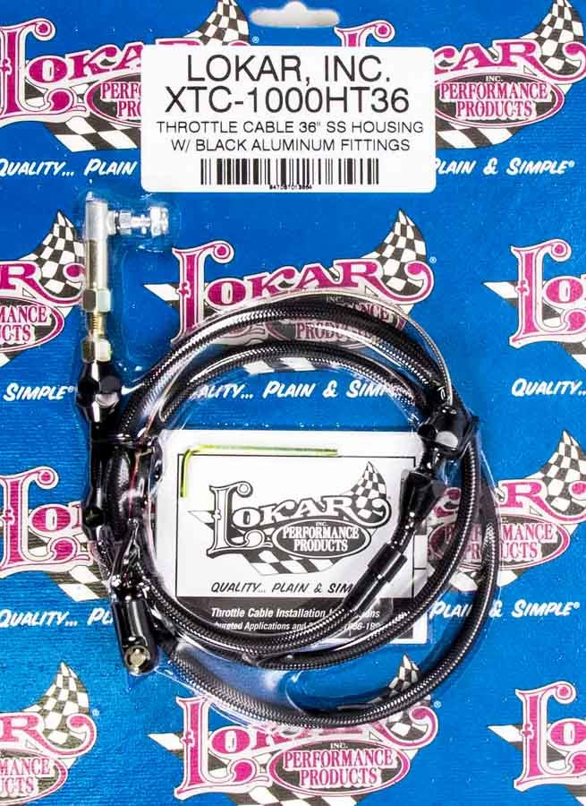 Throttle Cable 36IN.BLACK Stainless - XTC1000HT36