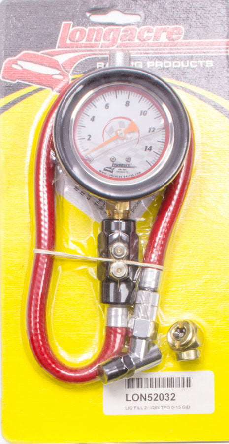 Tire Gauge 0-15PSI 2.5in GID Dual Bleed - 5252032
