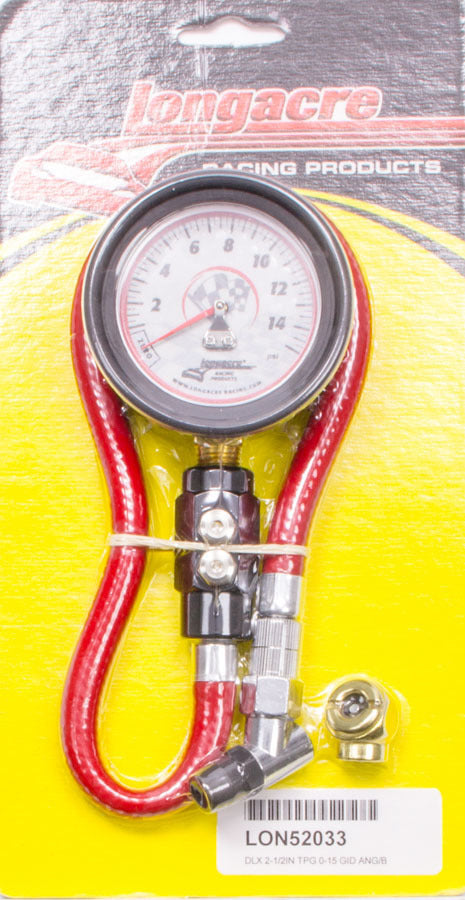 Tire Gauge 0-15PSI 2.5in GID Dual Bleed Deluxe - 5252033