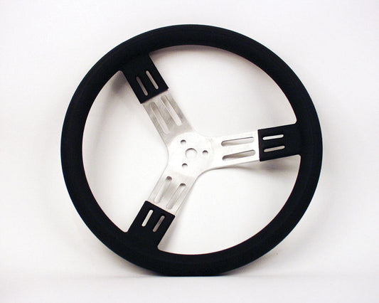 15in Steering Wheel Blk Alum Smooth Grip - 5256801