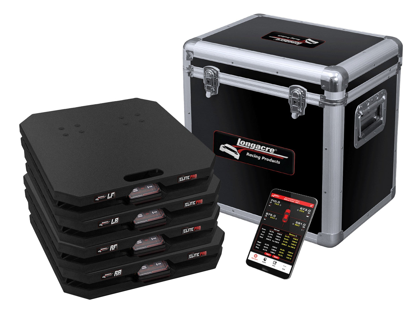 Longacre Scale Set Elite Wireless 15in Pads 3000lbs 52-82675