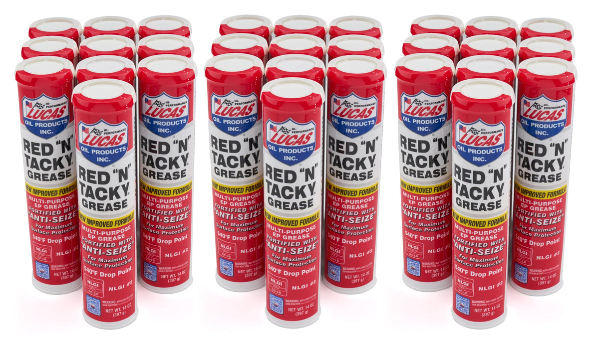 Red-N-Tacky Grease Case/30-14oz Tube - LUC1000530